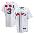 Choea B.Red Sox #3 Ceddanne Rafaela Player White Home Game Stitched Jersey