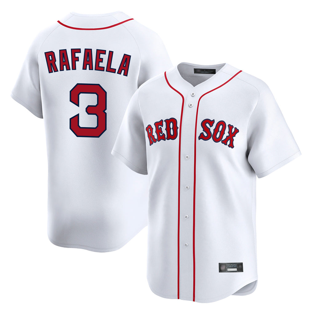 Choea B.Red Sox #3 Ceddanne Rafaela Player White Limited Home Game Stitched Jersey
