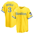 Choea B.Red Sox #3 Ceddanne Rafaela Player Yellow Home Game Stitched Jersey