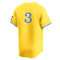 Choea B.Red Sox #3 Ceddanne Rafaela Player Yellow Limited Home Game Stitched Jerseys