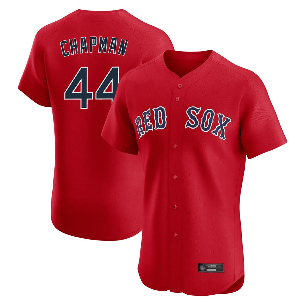 Choea B.Red Sox #44 Aroldis Chapman Player Red Limited Elite Home Game Stitched Jerseys