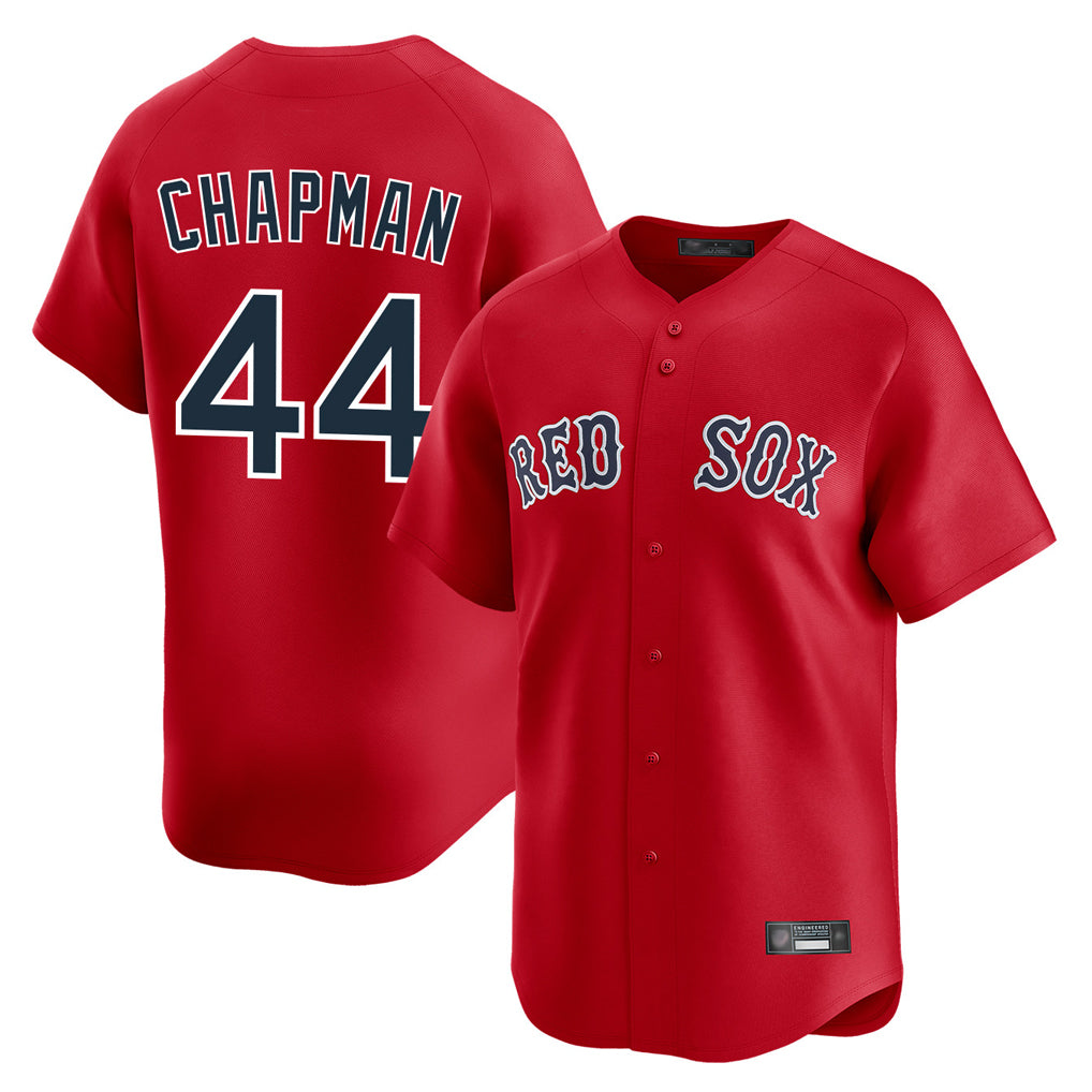 Choea B.Red Sox #44 Aroldis Chapman Player Red Limited Home Game Stitched Jerseys