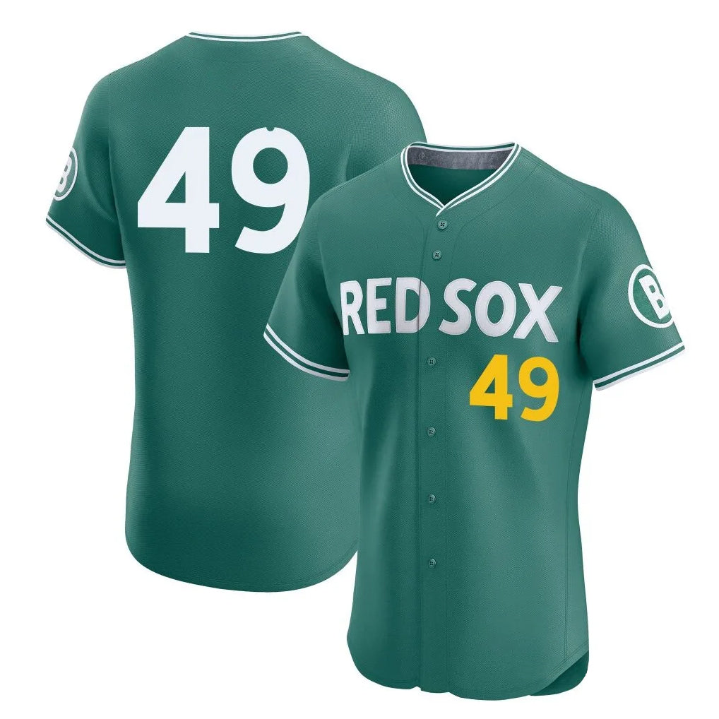 Choea B.Red Sox #49 Tim Wakefield Player Green City Connect Limited Elite Home Game Stitched Jerseys