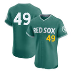 Choea B.Red Sox #49 Tim Wakefield Player Green City Connect Limited Elite Home Game Stitched Jerseys