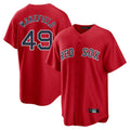 Choea B.Red Sox #49 Tim Wakefield Player Red Home Game Stitched Jerseys