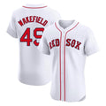 Choea B.Red Sox #49 Tim Wakefield Player White Limited Elite Home Game Stitched Jerseys