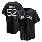 Choea B.Red Sox #52 Wilyer Abreu Player Black Home Game Stitched Jerseys