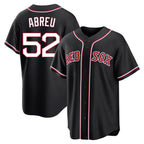 Choea B.Red Sox #52 Wilyer Abreu Player Black Out Home Game Stitched Jerseys