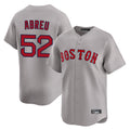 Choea B.Red Sox #52 Wilyer Abreu Player Gray Road Limited Home Game Stitched Jerseys