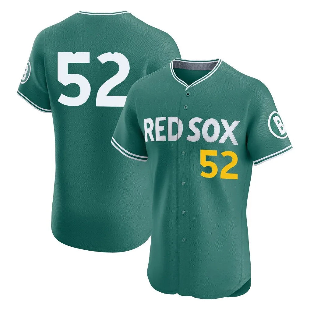 Choea B.Red Sox #52 Wilyer Abreu Player Green City Connect Limited Elite Home Game Stitched Jerseys