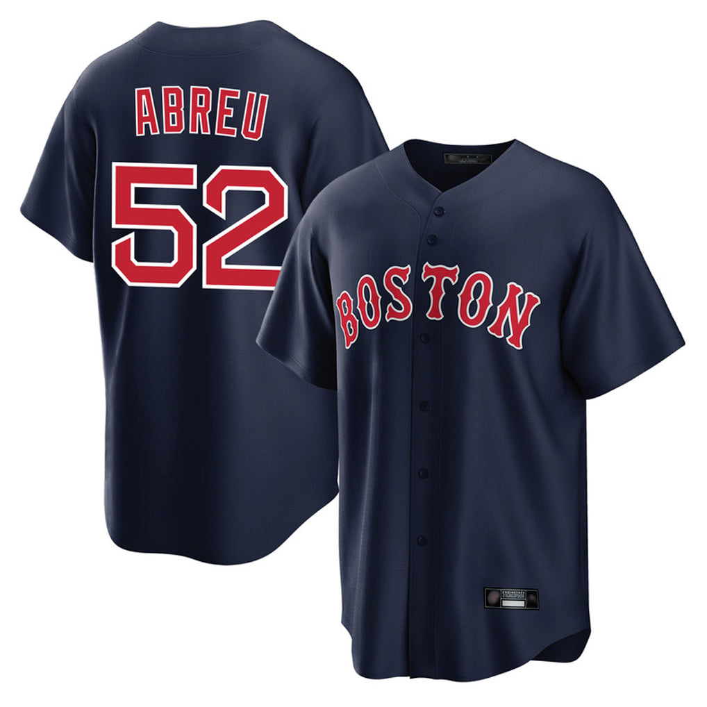 Choea B.Red Sox #52 Wilyer Abreu Player Navy Home Game Stitched Jerseys
