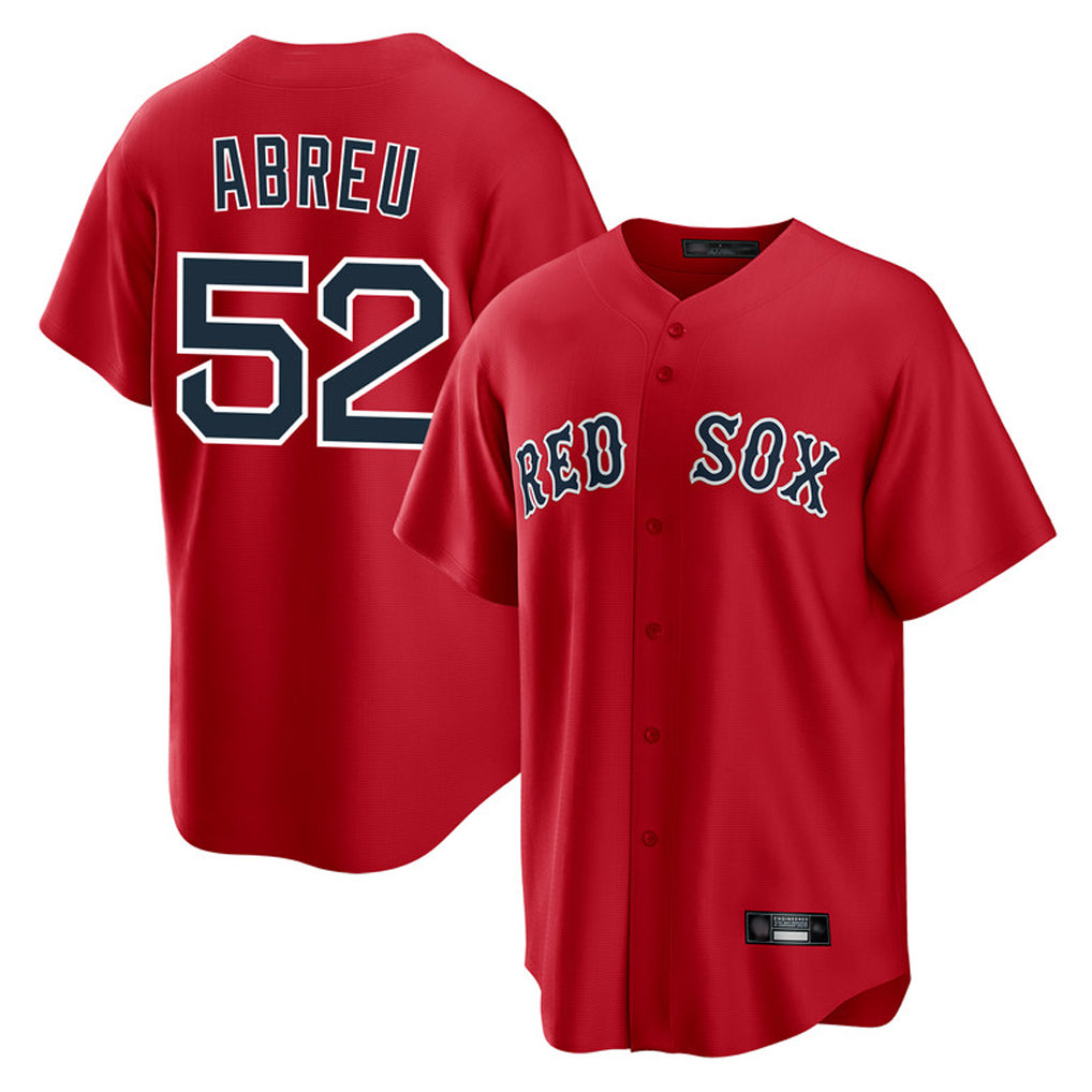 Choea B.Red Sox #52 Wilyer Abreu Player Red Home Game Stitched Jerseys
