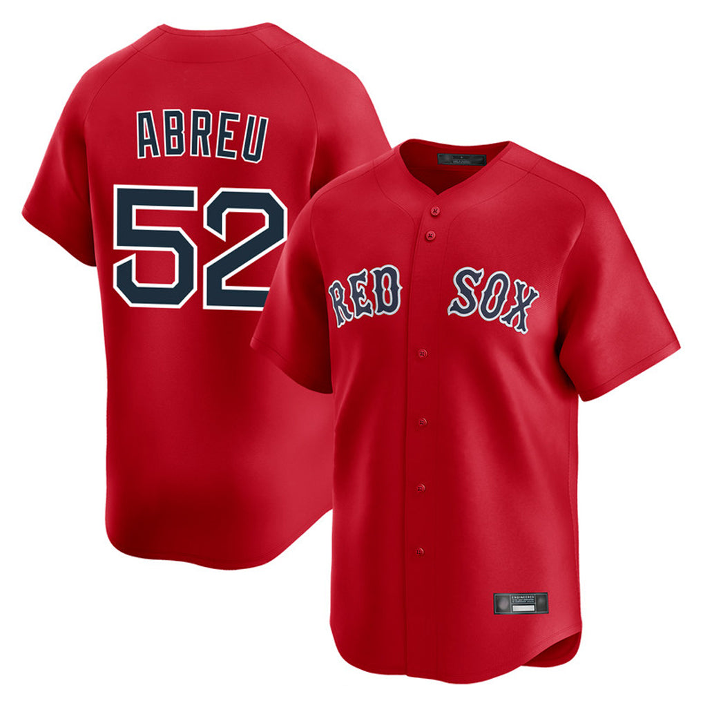 Choea B.Red Sox #52 Wilyer Abreu Player Red Limited Home Game Stitched Jerseys