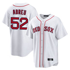 Choea B.Red Sox #52 Wilyer Abreu Player White Home Game Stitched Jerseys