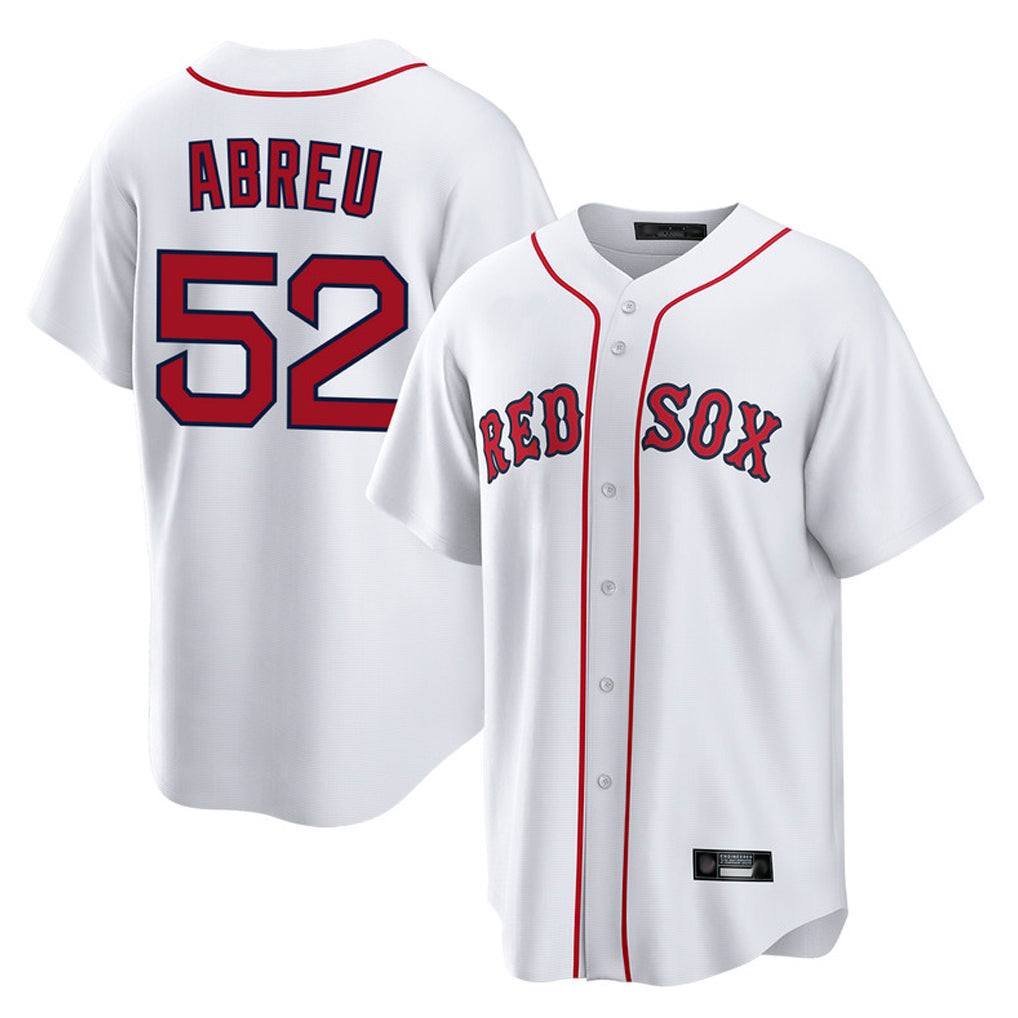 Choea B.Red Sox #52 Wilyer Abreu Player White Home Game Stitched Jerseys