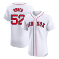 Choea B.Red Sox #52 Wilyer Abreu Player White Limited Elite Home Game Stitched Jerseys