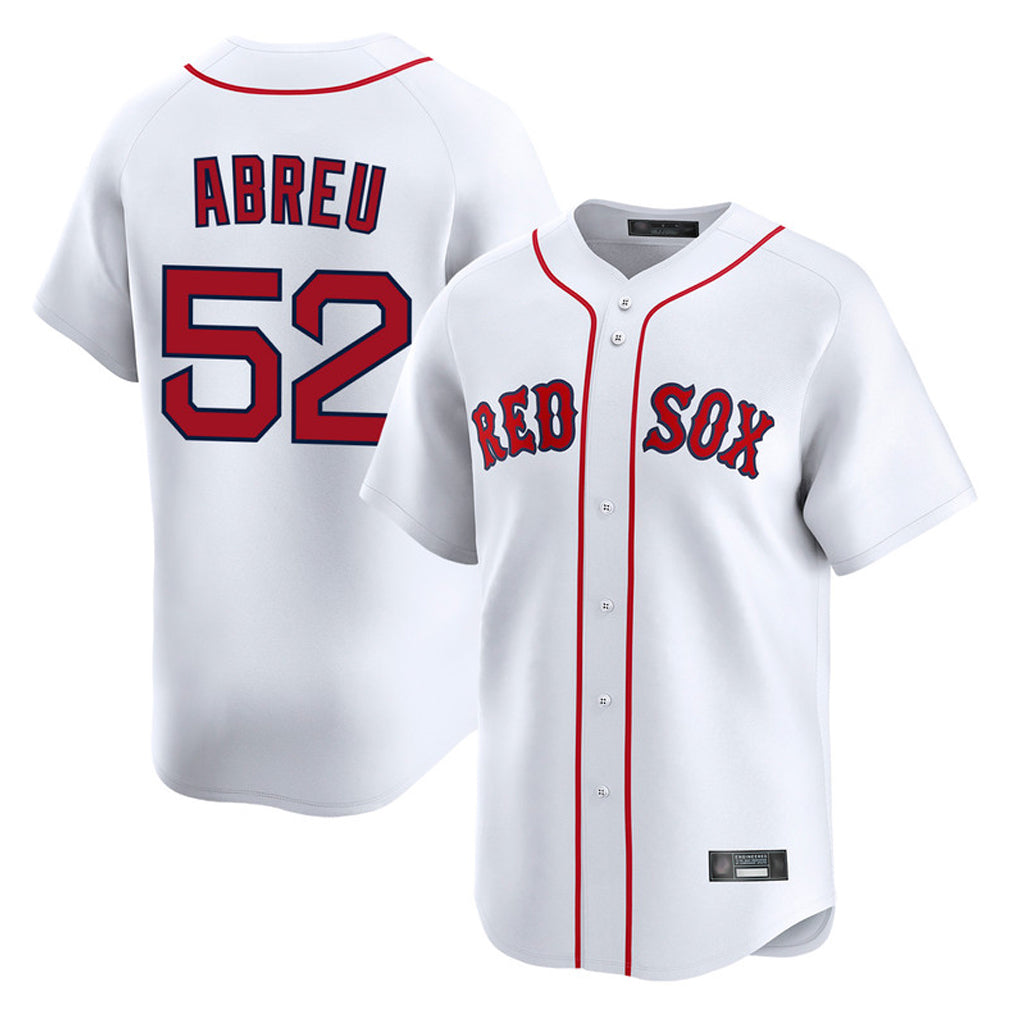Choea B.Red Sox #52 Wilyer Abreu Player White Limited Home Game Stitched Jerseys