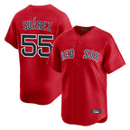 Choea B.Red Sox #55 Ranger Su¡§¡érez Player Red Limited Home Game Stitched Jerseys