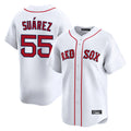 Choea B.Red Sox #55 Ranger Su¡§¡érez Player White Limited Home Game Stitched Jerseys