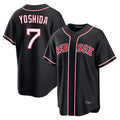 Choea B.Red Sox #7 Masataka Yoshida Player Black Out Home Game Stitched Jerseys