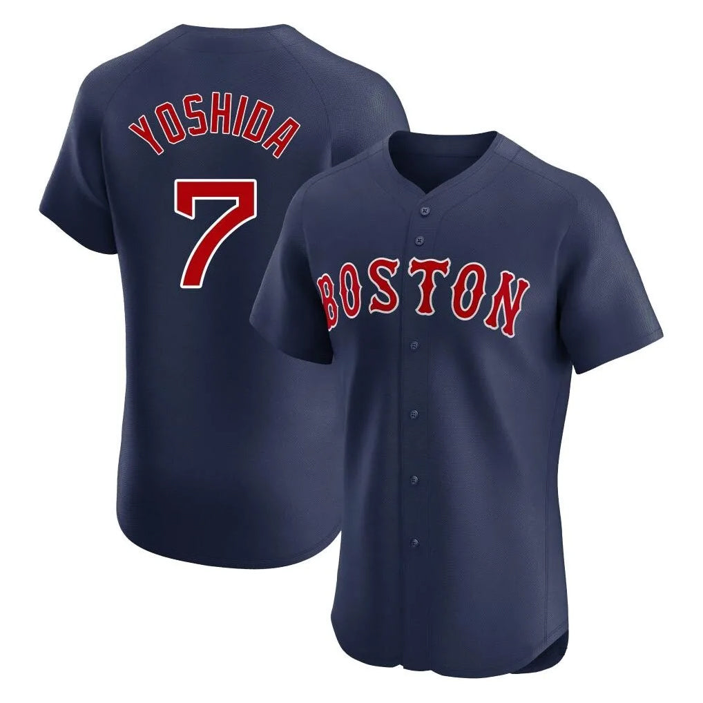 Choea B.Red Sox #7 Masataka Yoshida Player Navy Limited Elite Home Game Stitched Jersey