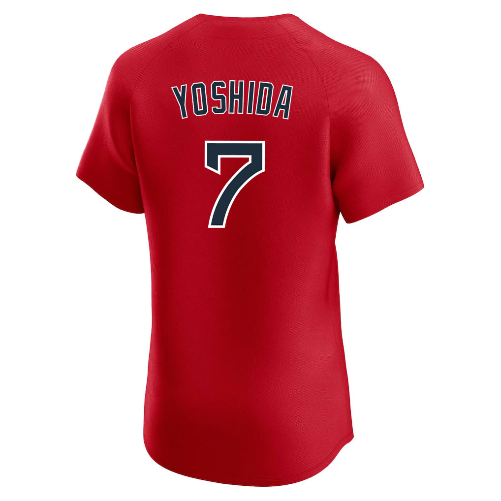 Choea B.Red Sox #7 Masataka Yoshida Player Red Limited Elite Home Game Stitched Jerseys