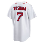 Choea B.Red Sox #7 Masataka Yoshida Player White Home Game Stitched Jerseys