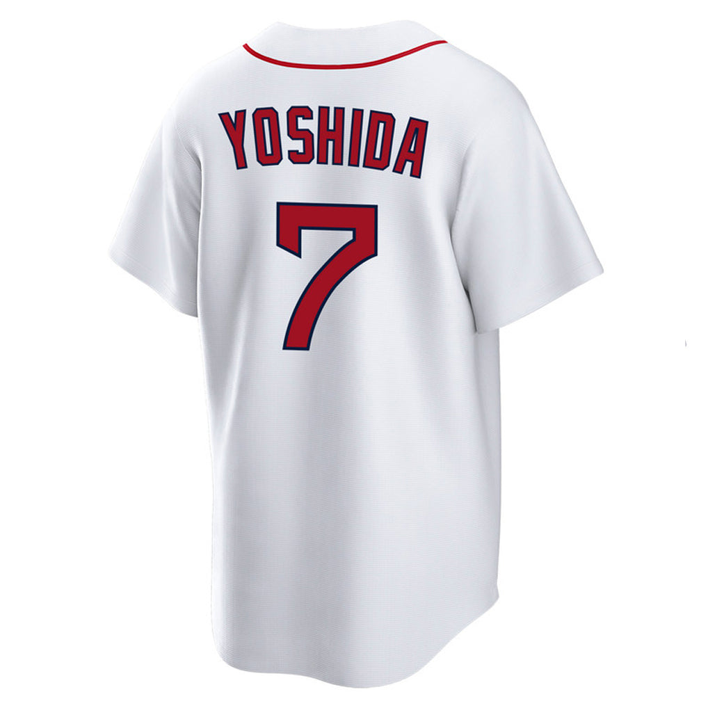 Choea B.Red Sox #7 Masataka Yoshida Player White Home Game Stitched Jerseys