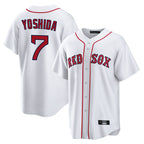 Choea B.Red Sox #7 Masataka Yoshida Player White Home Game Stitched Jersey