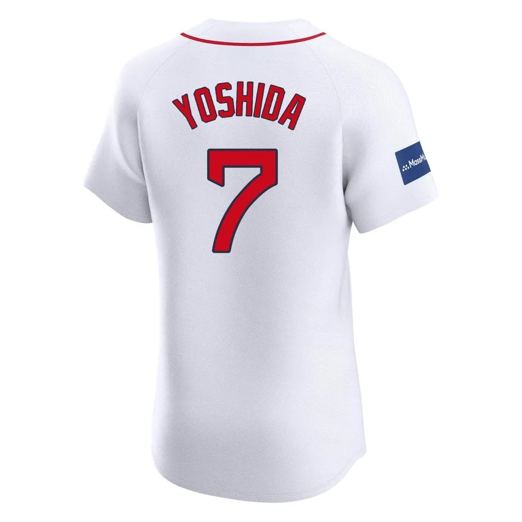 Choea B.Red Sox #7 Masataka Yoshida Player White Limited Elite Home Game Stitched Jerseys