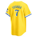 Choea B.Red Sox #7 Masataka Yoshida Player Yellow Home Game Stitched Jerseys