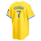 Choea B.Red Sox #7 Masataka Yoshida Player Yellow Home Game Stitched Jerseys