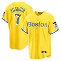 Choea B.Red Sox #7 Masataka Yoshida Player Yellow Home Game Stitched Jersey