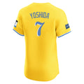 Choea B.Red Sox #7 Masataka Yoshida Player Yellow Limited Elite Home Game Stitched Jerseys