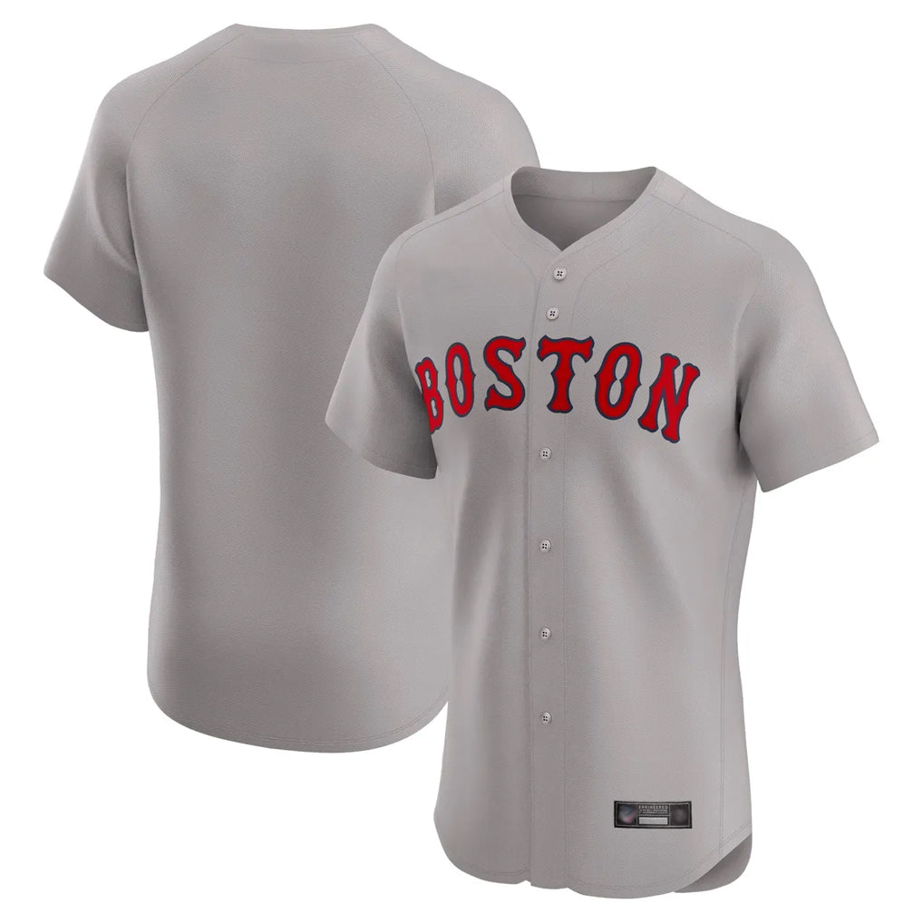 Choea B.Red Sox Blank Player Gray Road Limited Elite Home Game Stitched Jerseys