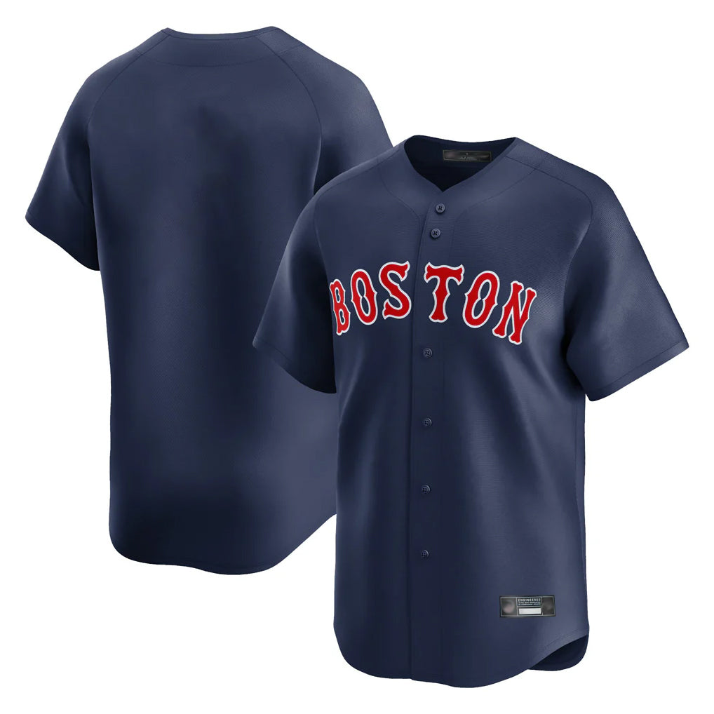 Choea B.Red Sox Blank Player Navy Limited Home Game Stitched Jerseys