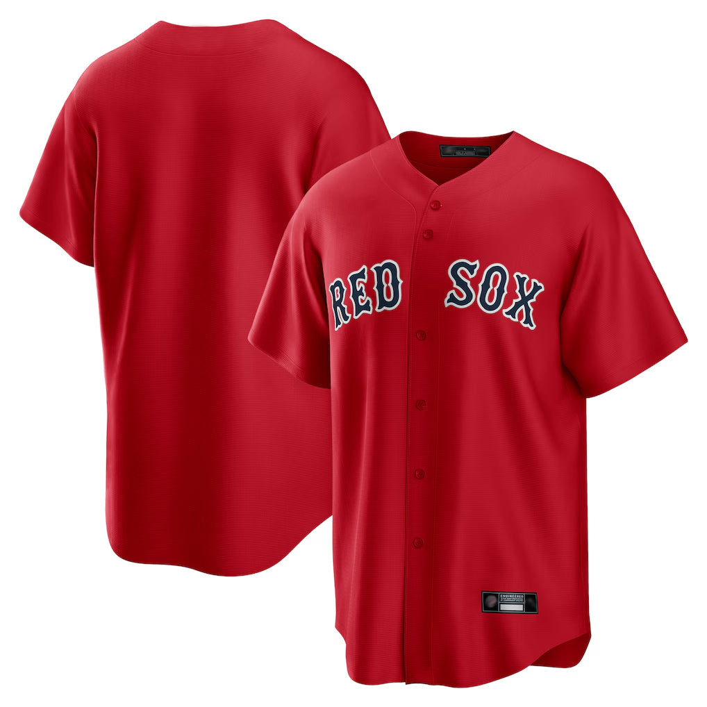 Choea B.Red Sox Blank Player Red Home Game Stitched Jerseys