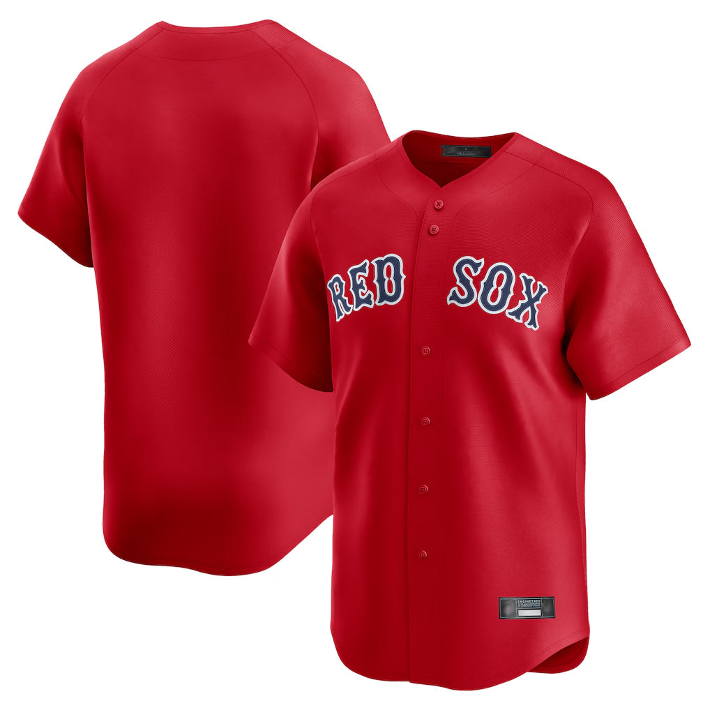 Choea B.Red Sox Blank Player Red Limited Home Game Stitched Jerseys
