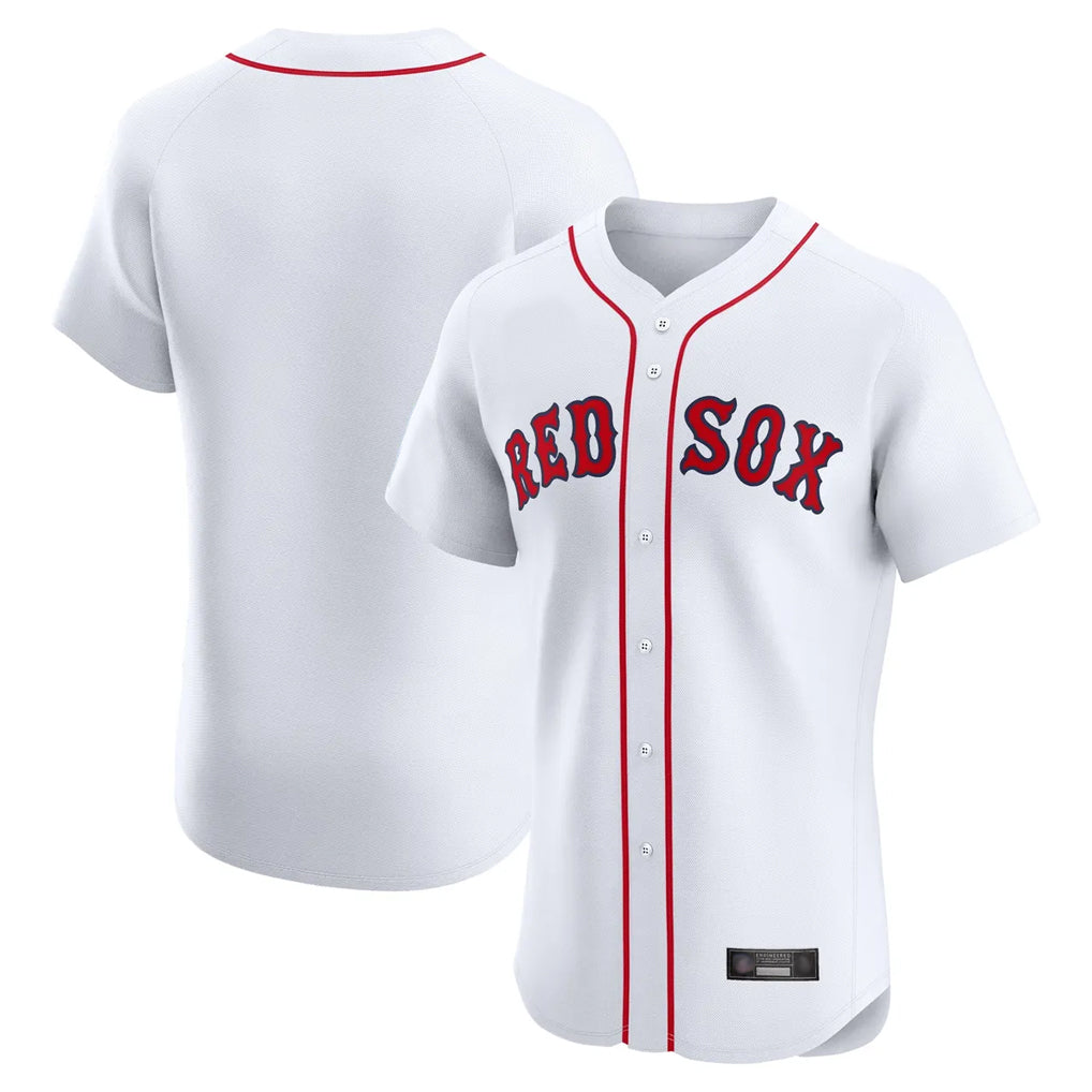Choea B.Red Sox Blank Player White Limited Elite Home Game Stitched Jerseys