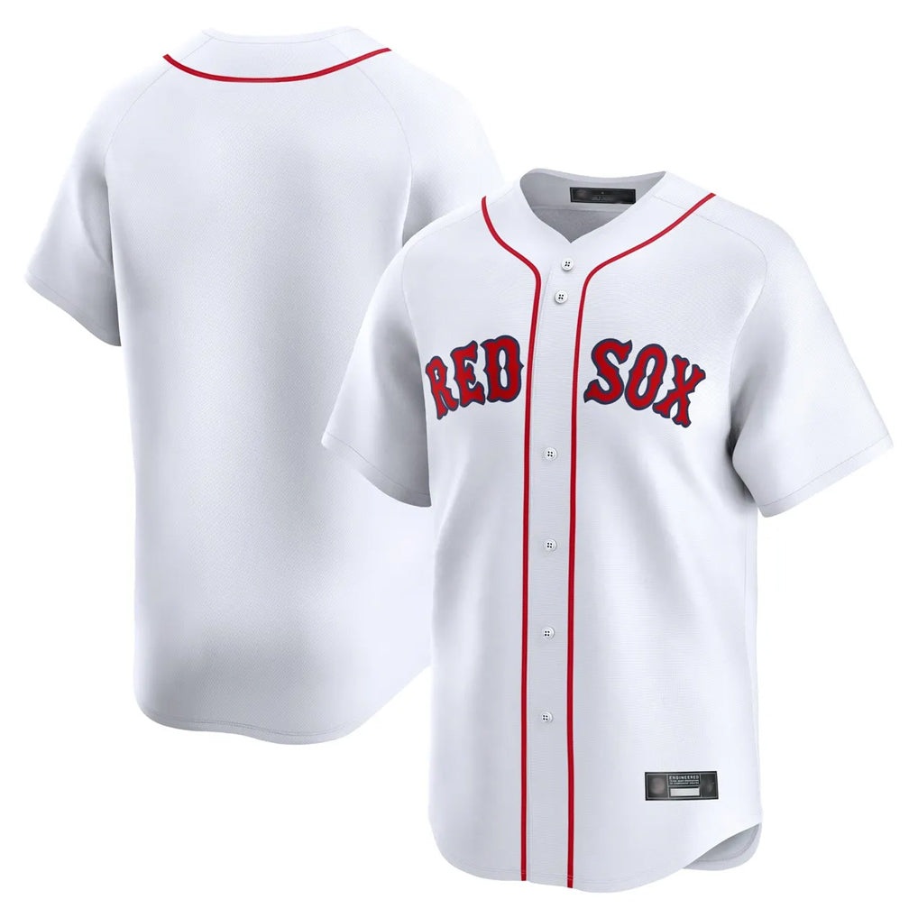 Choea B.Red Sox Blank Player White Limited Home Game Stitched Jerseys