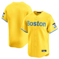 Choea B.Red Sox Blank Player Yellow Limited Home Game Stitched Jerseys