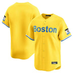 Choea B.Red Sox Blank Player Yellow Limited Home Game Stitched Jerseys