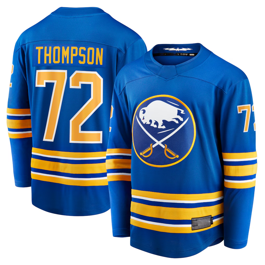 Choea B.Sabres #72 Tage Thompson Royal Home Breakaway Player Stitched Jerseys