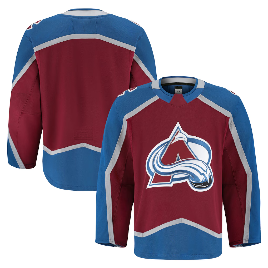 Choea C.Avalanche Burgundy Home Authentic Pro Jerseys