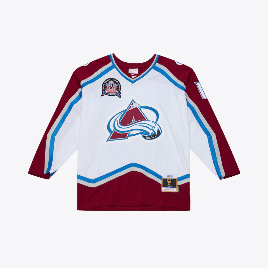 Choea C.Avalanche Joe Sakic Mitchell & Ness White 1995 Power Play Jerseys