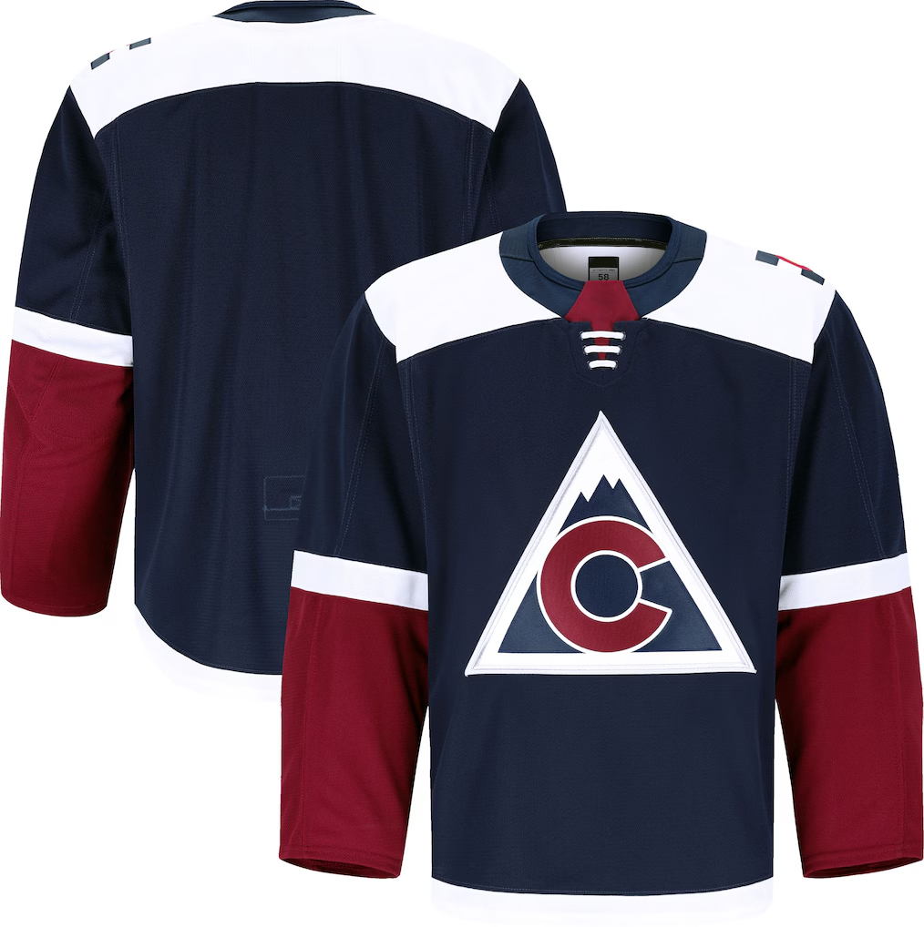 Choea C.Avalanche Navy Alternate Authentic Pro Jerseys
