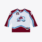Choea C.Avalanche Patrick Roy Mitchell & Ness White 1995 Power Play Jerseys