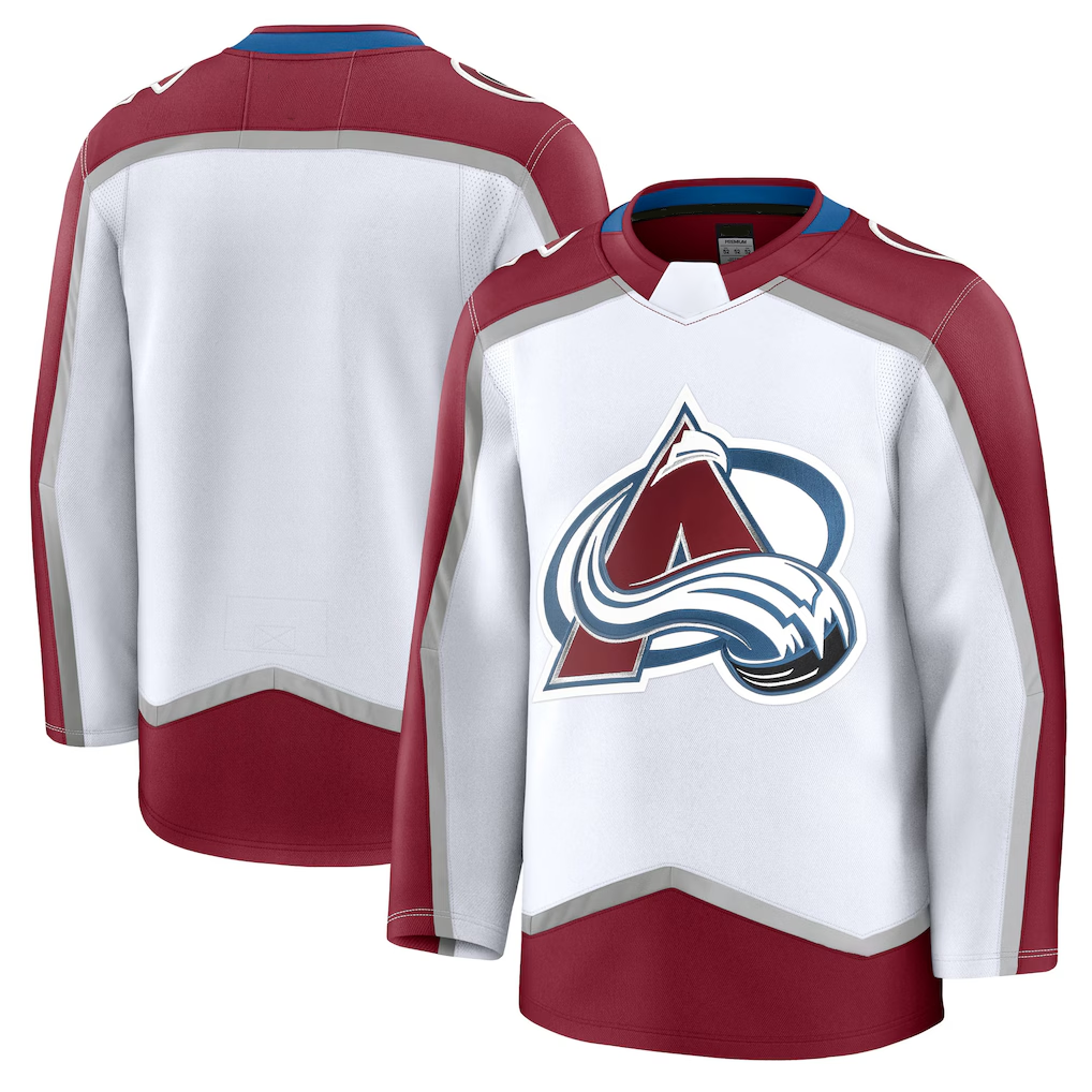Choea C.Avalanche White Away Premium Jerseys