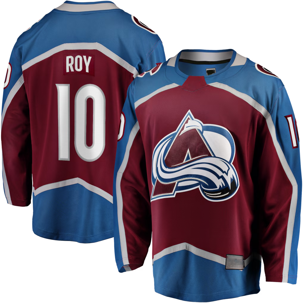 Choea C.Avalanche #10 Nicolas Roy Burgundy Home Breakaway Jerseys