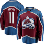 Choea C.Avalanche #11 Brock Nelson Burgundy Home Breakaway Jerseys